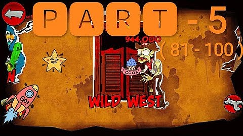 Gameplay of stupid zombies 2 : Day 81 to Day 100 of Wild West