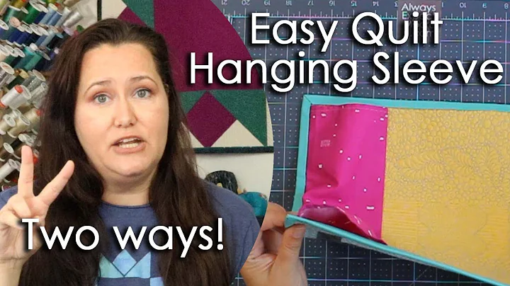 Easy Quilt Hanging Sleeve Tutorial - 2 different ways to add a hanging sleeve to a quilt - DayDayNews