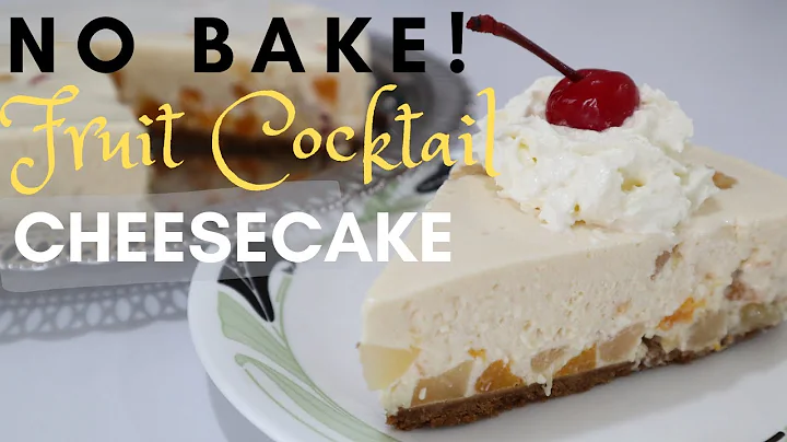EASY GRAHAM FRUIT COCKTAIL CAKE | NO BAKE CHEESECAKE