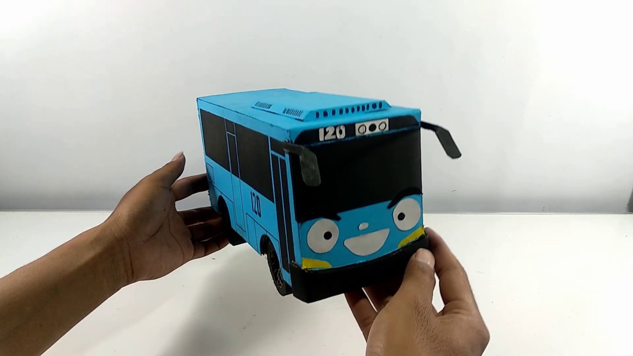  Cara  membuat  bus tayo dari  kardus  YouTube