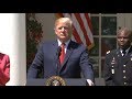 President Donald Trump remarks on National Day of Prayer. May 3, 2018