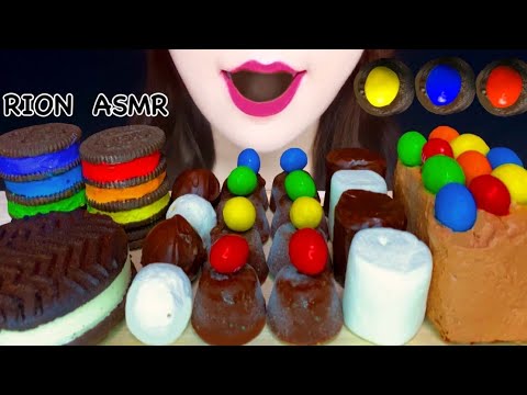 【ASMR】【咀嚼音 】CHOCOLATE PARTY チョコレートパーティー MARSHMALLOW ICECREAM MUKBANG 먹방 食べる音 EATINGSOUNDS NOTALKING