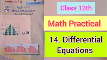 14. Differential equations।।Math practical।। Class 12th।।@suhanii_49
