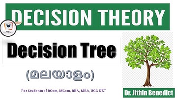 #2 Decision Tree | Decision Theory | Solved Example | Dr. Jithin Benedict