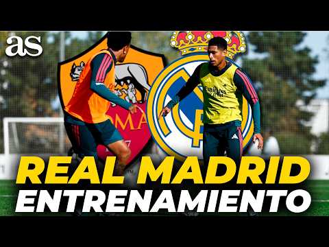 Último ENTRENAMIENTO del REAL MADRID antes de enfrentarse a la ROMA en CHAMPIONS