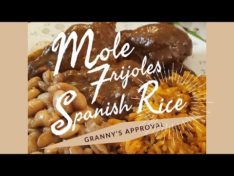 Doña María Mole Mexican Sauce with Homemade Frijoles & Spanish Rice 🍽 How To Make Mole
