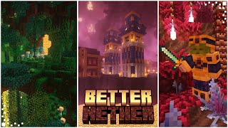 BetterNether (Minecraft Mod Showcase) | New Biomes, Blocks & Structures | Fabric 1.20.1 | Forge 1.12
