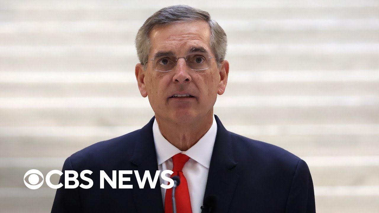 Georgia Secretary of State Brad Raffensperger provides updates on early ...