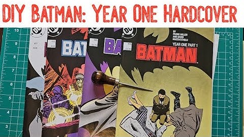 Binding My Own Batman: Year One Hardcover! Comic Book Binding Start to Finish