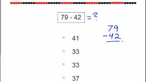 MathABC.com: Subtraction: Subtracting up to 100 (multiple choice)