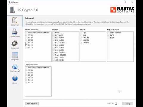 sql server and disabling older TLS protocols