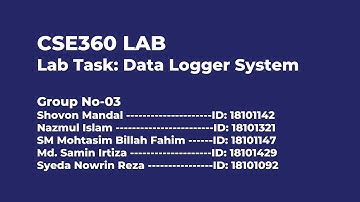 Microcontroller Based Data Logger System || CSE360 || BRAC University