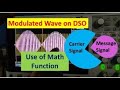 Digital Storage Oscilloscope (DSO) | Basic AM wave generation with Function Generator