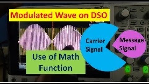 Digital Storage Oscilloscope (DSO) | Basic AM wave generation with Function Generator