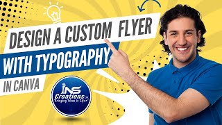 How to design a custom flyer with typography in  Canva | INS Creation Ltd
