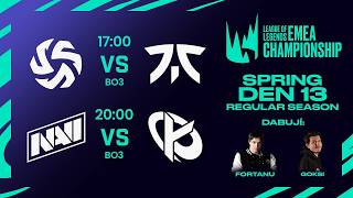 LEC Spring co-stream | D13 - Regular Season | SHFT vs FNC | NAVI vs KC | BO3 | #watchlec