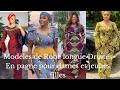 Modles de robes longues droites en pagne