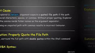 Full Handling Folder Paths with Commas in VBA Shell Command to Open Explorer and Select a File Guide