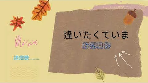 逢いたくていま 再見你一次 Misia 米希亞 歌詞中譯