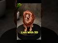 From Plastic to Lion in Minutes 🦁. #3danimation #shorts #3d