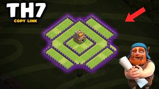 BEST Town Hall 7 (TH7) Base Layout + Copy Link 2026 TOP 5 Th7 WarTrophy Base COC TH7 screenshot 3