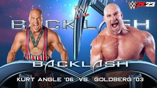 Full Match - Kurt Angle '06 vs. Goldberg '03: Backlash|WWE 2K23