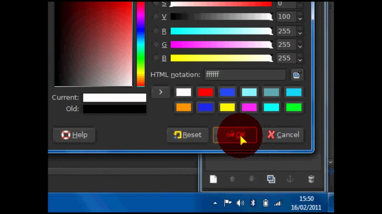 GIMP - How to make Multi-Coloured wavy lines - YouTube
