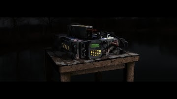 Fallout Inspired Radio 3D Video Game Model Low-Poly