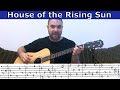 Fingerstyle Tutorial: House of the Rising Sun - w/ TAB (Guitar Lesson) | LickNRiff