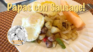 Papas con Sausage