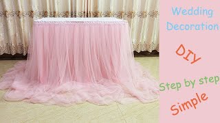 DIY Fairy Table Skirt / Table cloth / Wedding Decoration