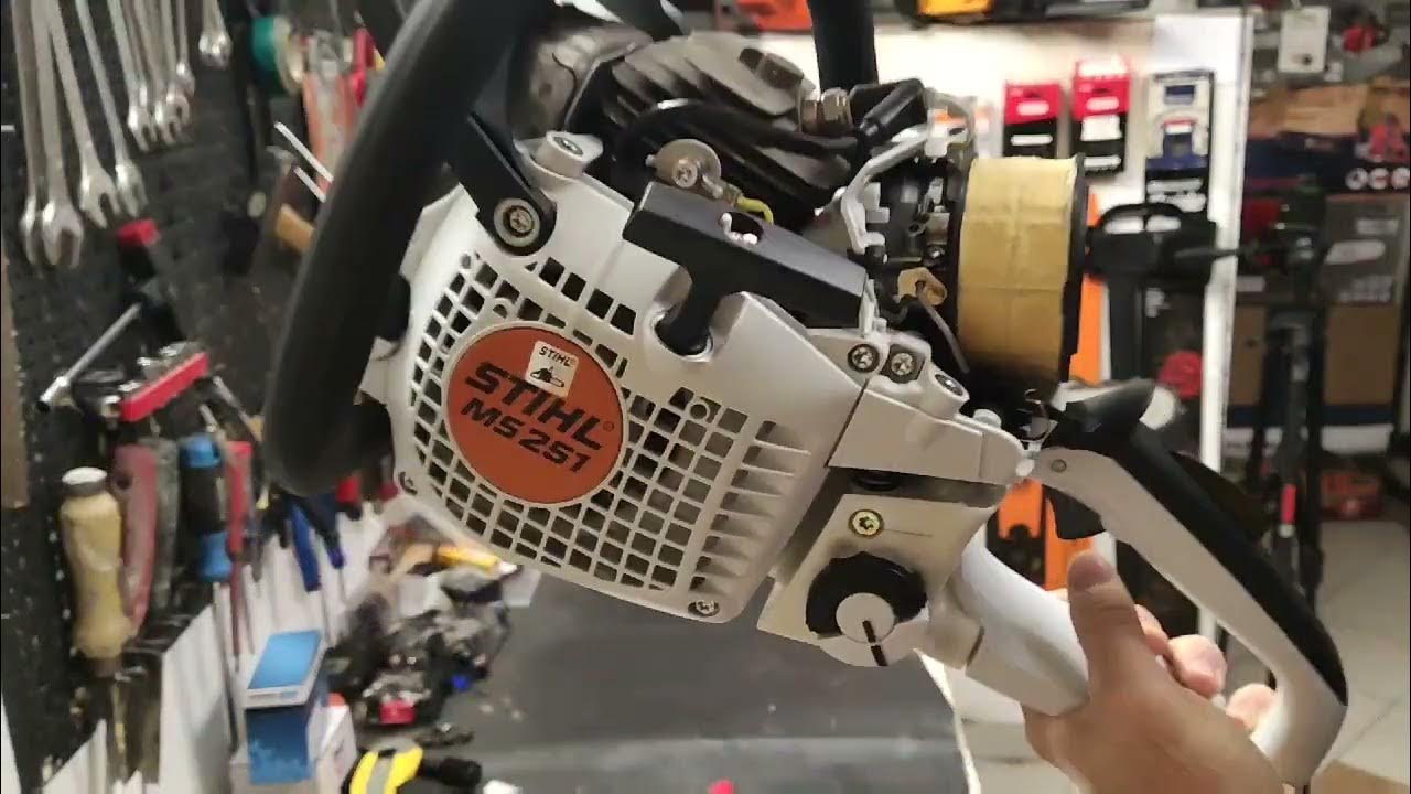 STIHL MS251 unboxing & cold start... YouTube