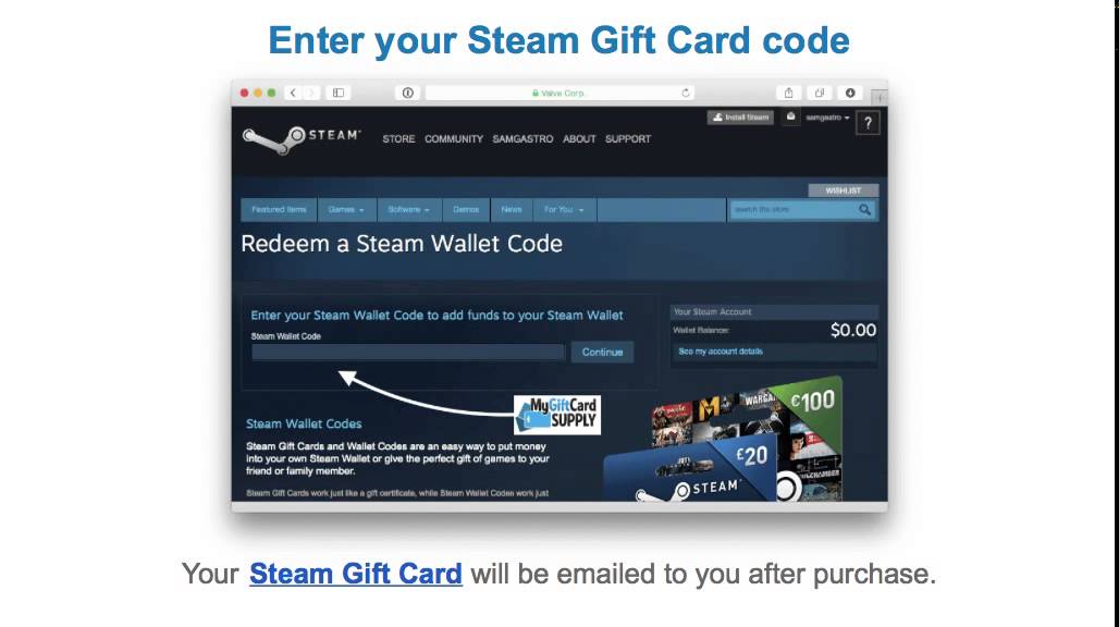 How To Redeem A Steam T Card Youtube