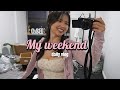 Weekend vlog  protein choc chip cookies unboxing and more