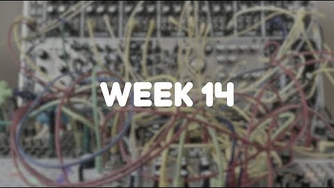 WEEK 14 / Suzanne Ciani Experiments