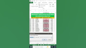 Highlight Duplicates in Seconds! 🔥 Quick Trick Using Conditional Formatting #excel #trending #viral