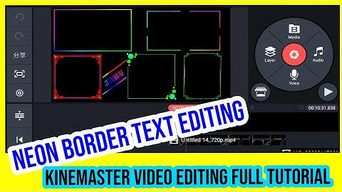Neon border Editing || KineMaster video Editing full Tutorial