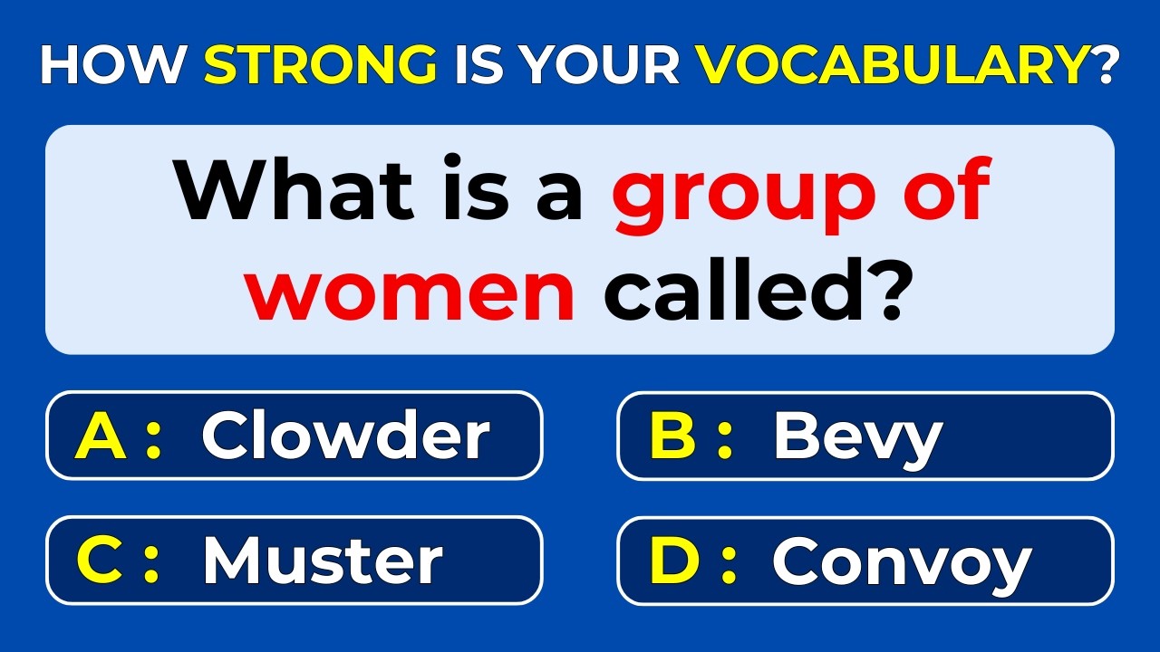 How Strong Is Your Vocabulary? Can You Score 30/30? Find the Correct Term | #Challenge 67