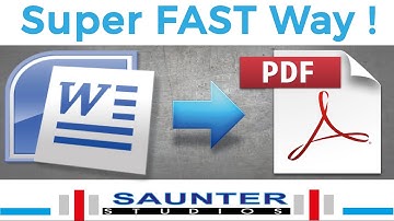 How to convert MS Word to PDF in easy and simple method