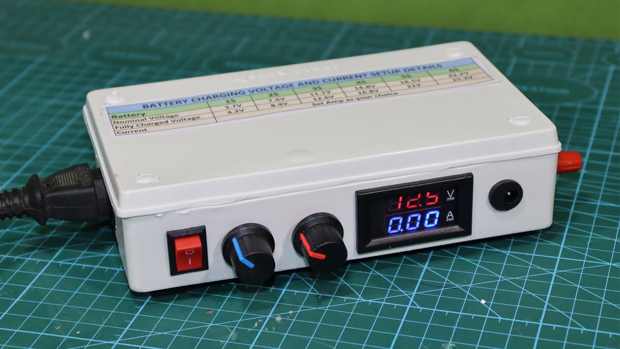 How To Make Lithium ion Battery Charger | 1S to 6S Lithium Battery ...