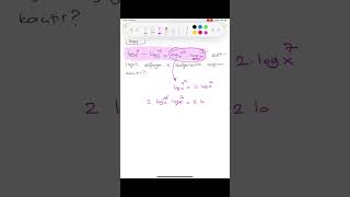 Logaritmik Denklemler.