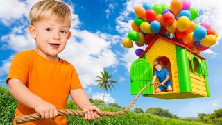 OLIVER AND THE BALLOON HOUSE! 🎈🏠 (Best Stories)