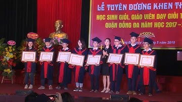 Tuyên dương học sinh giỏi và giáo viên dạy giỏi tiêu biểu năm học 2017 -2018