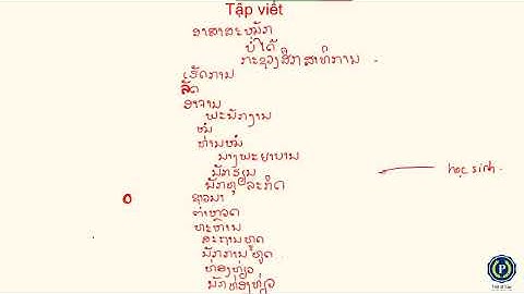 Chữ Lào # 21 -  dấu thanh P2 | Học tiếng Lào dễ như bóc chuối
