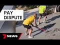 Team of tradies smash concrete driveway they had just laid over pay dispute  | 7 News Australia image