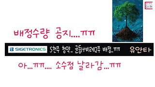 시지트로닉스 배정수량공지.. 5천주청약 균등1+비례2주.. 소수점 배정안됨  8월3일 상장