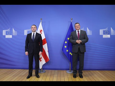 ირაკლი ღარიბაშვილი ევროკომისიის ვიცე-პრეზიდენტს შეხვდა