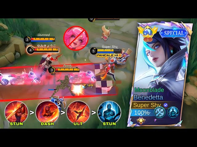 THIS IS PERFECT COMBO TO COUNTER META HERO CICI IN EXP LANE? 🔥 BENEDETTA | MOBILE LEGENDS class=