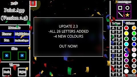 Update 2.3: p5.js Paint App Trailer