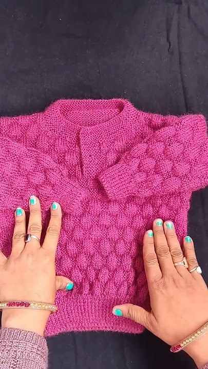 #short Knitting Design For Baby Sweater, Cardigan #knittingpattern #shorts